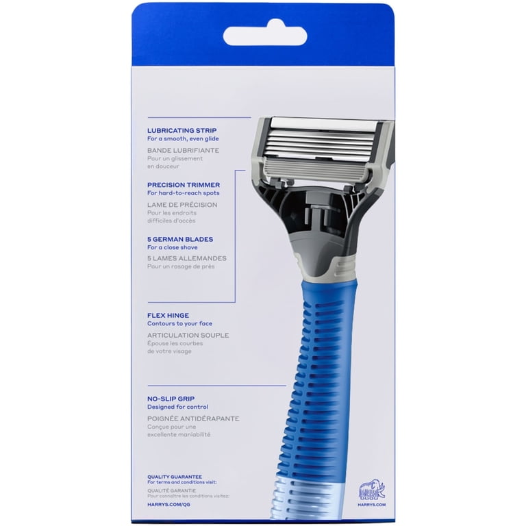 Harry's Original Razor for Men, Glacier Blue, 2 Refills photo 4