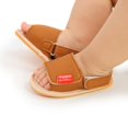 thumbnail image 4 of Newborn Baby Girl Boy Summer PU Leather Sandals Anti-slip Prewalker Kids Soft Sole Crib Shoes 0-18M, 4 of 11