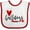 White and Red, variant on Inktastic Bulldogs with Heart and Arrow Boys or Girls Baby Bib