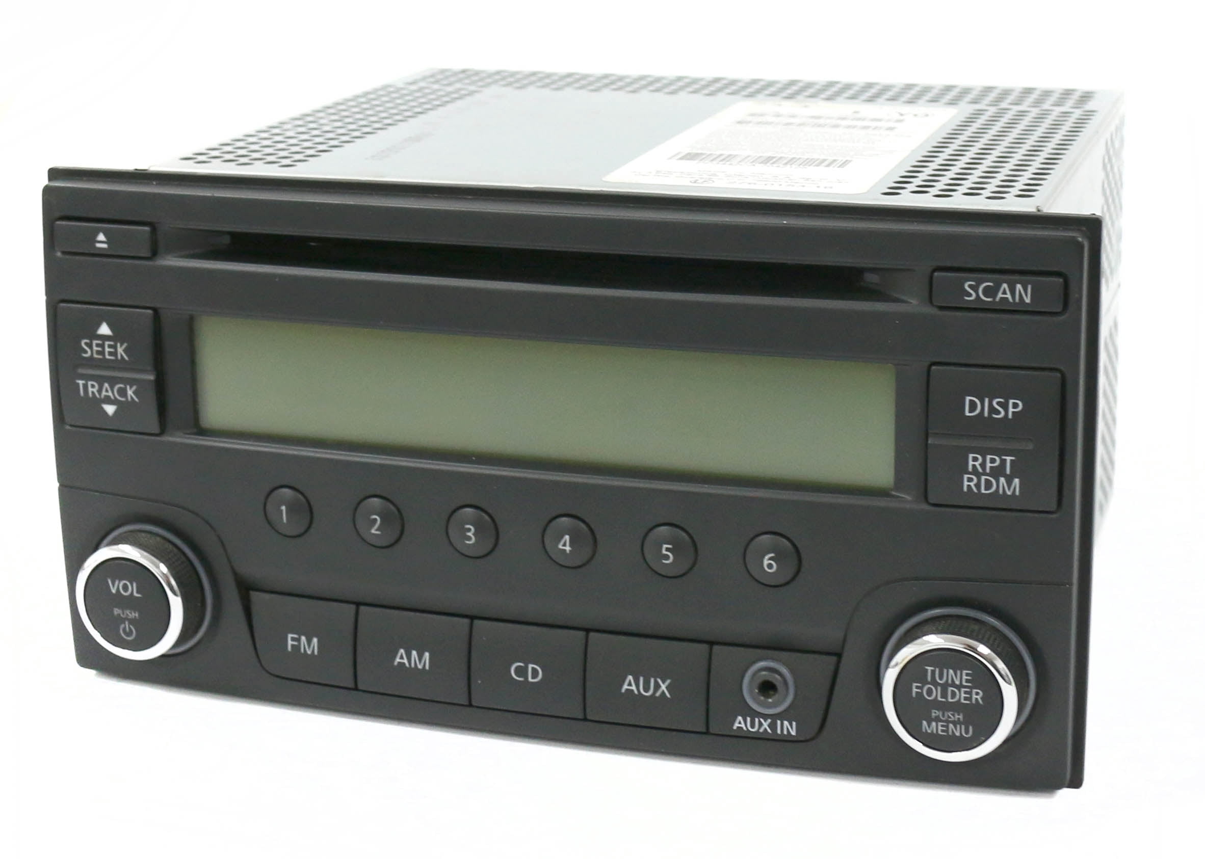 Restored 2014-2017 Nissan Micra Versa Receiver AM FM CD player With Aux Input 281853VY0A (Refurbished)