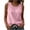*Pink, variant on VBVC Women's Cotton Linen Crew Neck Tank Top , Loose Fit Summer Casual Blouse For Women , Ladies' Sleeveless Plain Shirt with Pockets,Beige,S-2XL