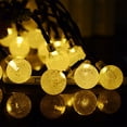 thumbnail image 4 of Cadena de luces solares LED, bolas, bolas, lámparas para patio, césped, jardín, decoración de fiesta de boda, 30 LED, 2 modos, blanco cálido Eigraketly LF0148-04B, 4 of 7