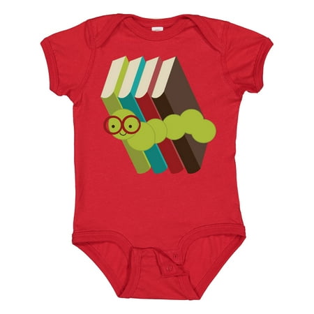 

Inktastic Bookworm Books Reading Gift Baby Boy or Baby Girl Bodysuit