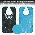 thumbnail image 4 of Polyester Adult Bibs for Eating Washable Reusable Waterproof Clothing Protector Bibs for Elderly Weak People Rose Pattern 650x338x5mm DIY, 4 of 8