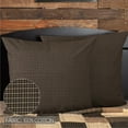 thumbnail image 6 of VHC Brands Kettle Grove Window Curtain, Euro Sham Fabric, Black, 26x26, 6 of 6