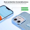 thumbnail image 2 of Compatible with iPhone 11 Case with Butterfly Bracket Ring Stand Glitter,Luxury Cute Clear Flexible Cover Camera Protection Shockproof Phone Case for Women Girl-Blue, 2 of 6