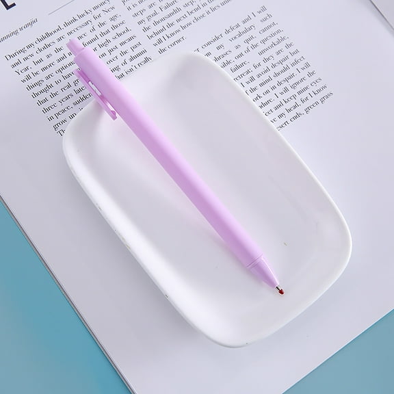 Candy Color Rollerball Pens (6-Pack) - Smooth Writing Macaron Pens for Journaling & Office Use | Aesthetic Supplies | Pastel Gift Set with Comfort Grip