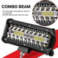 thumbnail image 2 of 2 Pack 7 inch Triple Row LED Light Bar, 320W 32000LM Flood Spot Combo Offroad Driving Lights, LED Fog Lights Waterproof, LED Work Lights with 14AWG Wiring Harness Kit, 2 of 6