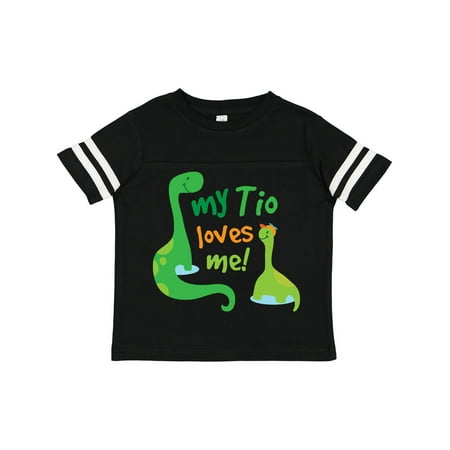 

Inktastic My Tio Loves Me Nephew Dinosaur Gift Toddler Boy Girl T-Shirt