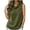 Army Green 01, variant on Going Out Tops Elegant Cowl Draped Neck Design Sleeveless Crinkled Textured Tank Top, Solid Linen‑Blend Casual Camisole, Curved‑Hem Summer Shirt Womens Summer Tops