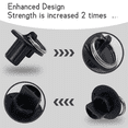 thumbnail image 4 of Replacement Parts Roller Shade Hardware Bungee Kit and End Cap Shade Tie Downs for Outdoor Roller Shade Sunshade 4Pack, 4 of 8