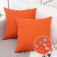 thumbnail image 5 of 4 Piezas Fundas de Almohada Impermeables Al Aire Libre de Cojín para Silla de Jardín Resistente Al Agua para Decoración de Sofá 18X18 Pulgadas, 5 of 5