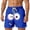 #01-Blue, variant on Mens Beach Shorts with Pockets Plus Size Summer Casual Funny Cute Elastic Waist Drawstring Short 2026 Vacation Outfits