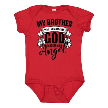 

Inktastic My Brother Was So Amazing God Made Him an Angel Gift Baby Boy or Baby Girl Bodysuit