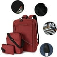 thumbnail image 3 of ddioayh Fashion Three-piece Backpack,Travel Laptop Backpack Water Resistant Anti-Theft Bag with USB Charging Port,Computer Business Backpacks for Women Men Work College Gift, 3 of 5