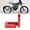 Red, variant on YAHHU Digital Display Relocation Bracket CNC Aluminum Speedometer Reposition Mount Tool Replacement for Sur-Ron Light Bee S/X Segway X160/X260 Black 3.94 inches / 10 cm