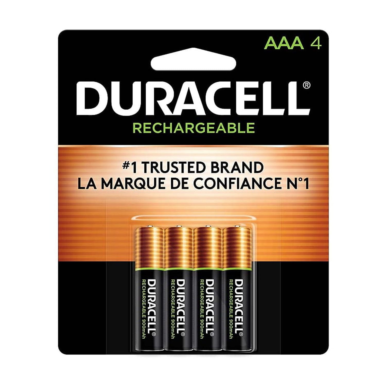(4 pack) Duracell Rechargeable 3A Batteries, Pre-Charged 1.5V Triple A Battery, 4 Pack