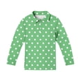 thumbnail image 5 of YOUYEDIAN Long Sleeve Polo Shirts for Boys Size 13-14 Kids Golf School Uniform Toddler Girls Spring Collared T Shirt Dress Athletic Outfit (Army Green), 5 of 6