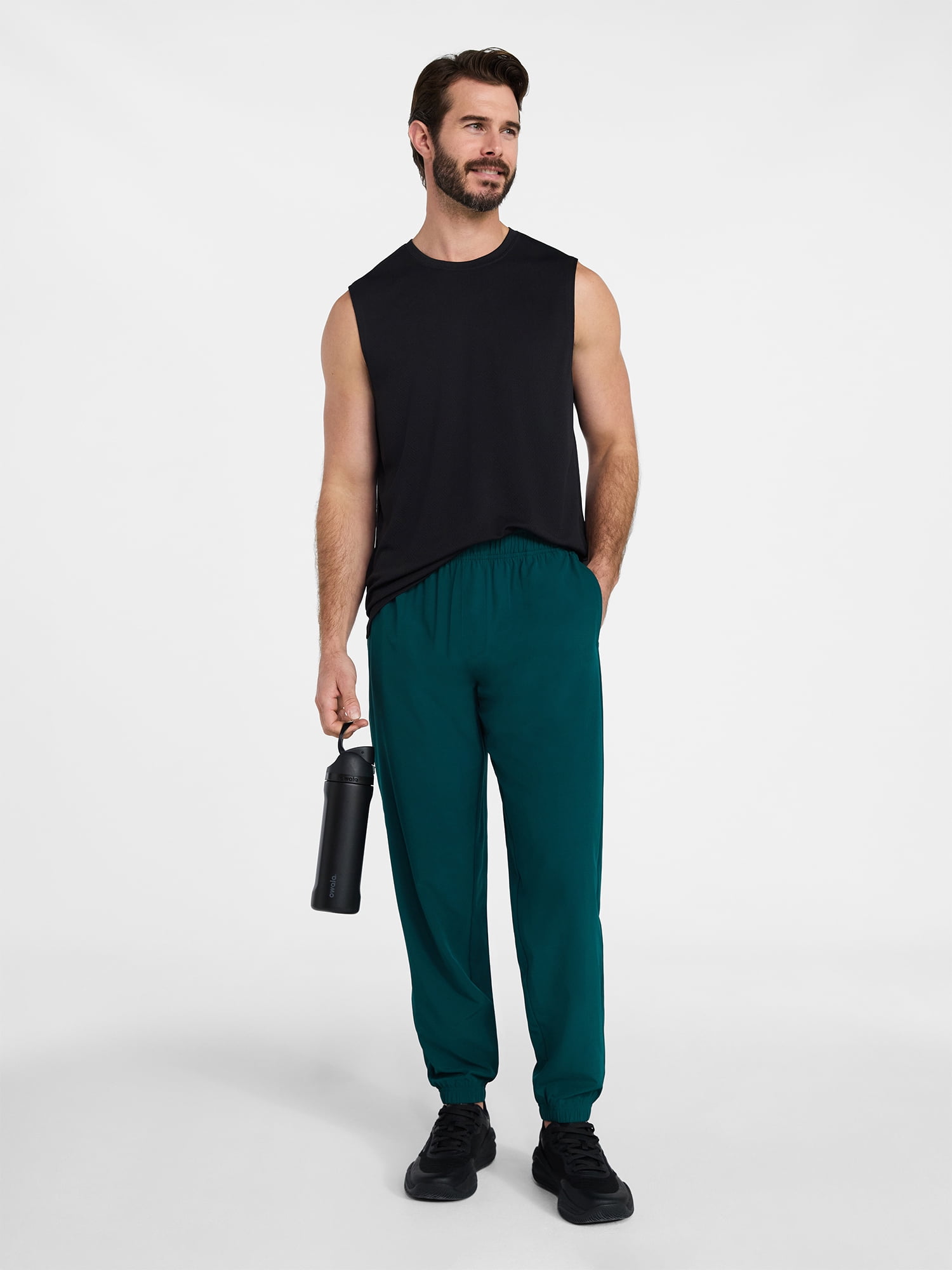 Athletic Works Men's and Big Men's Woven Jogger Pants, Sizes S-3XL