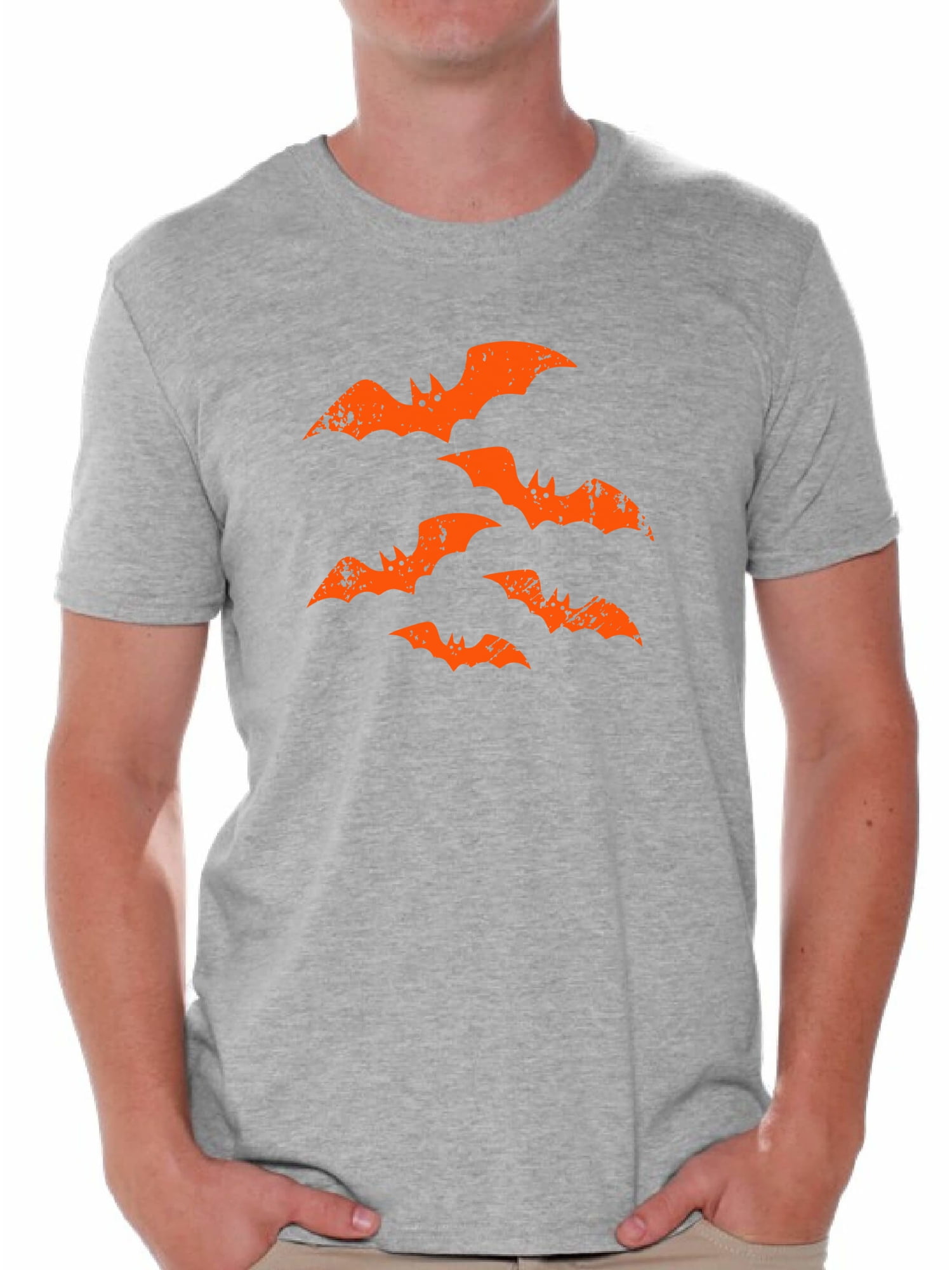 Awkward Styles Halloween Shirts For Men Halloween Distressed Bats Graphic Design Halloween