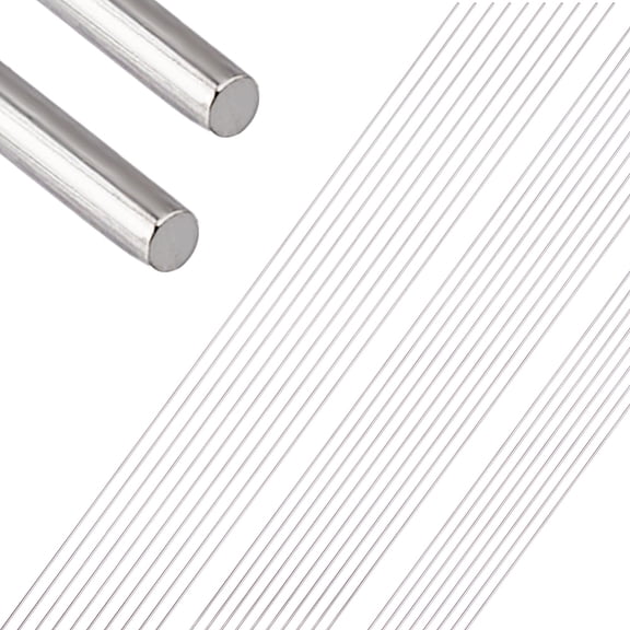 18 Gauge 304 Stainless Steel Spring Wire Silver Stainless Steel Craft Wire for Jewelry Making Personal DIY 1mm in diameter-403mm/pc