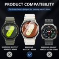 thumbnail image 2 of Protector de pantalla Suoman de dureza 9H para Samsung Galaxy Watch 7 40 mm, 2 of 7