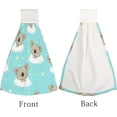 thumbnail image 4 of 1 Pcs Hanging Towels, Dish Towels Cute Koala Sleeping Absorbent Hand Towels with Hanging Loop Washcloth for Bathroom Kitchen, 4 of 7