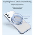 thumbnail image 5 of Compatible with Samsung A14 5G Case with Magnetic Stand Clear,Phone for Galaxy A14 5G Case Silicone Transparent Support Wireless Charging Shockproof Luxury Protective Cover (Blue), 5 of 14