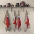 thumbnail image 2 of Starfish Beach Sea Waves Tea Towels Set of 6 Sandy Kitchen Dish Cloth with Hanging Loop, 18"x28"Lint-Free Absorbent Towel for Kitchen Drying Wiping and Cleaning, 2 of 7
