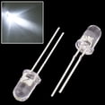 thumbnail image 1 of 100Pcs 5mm White Ultra-Bright LED Light Lamp Emitting Diodes 12000MCD, 1 of 1
