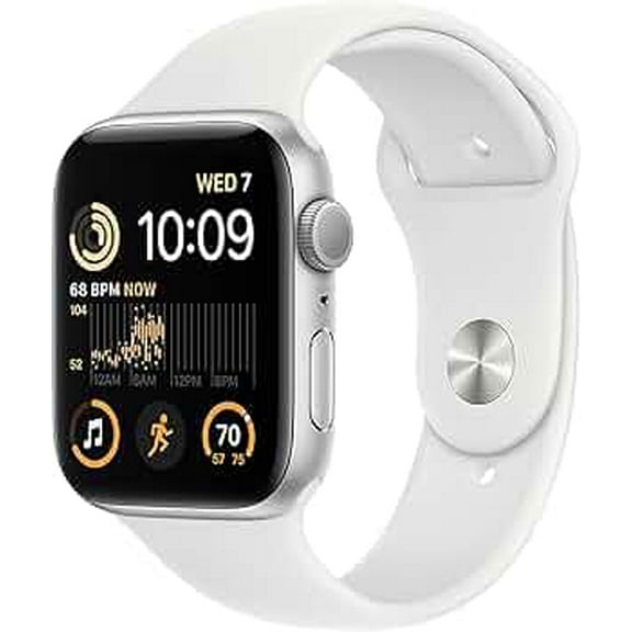 Restored Apple Watch SE (GPS+Cellular, 40mm) - Silver Aluminum Case - White Sport Band (Refurbished)