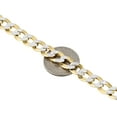 thumbnail image 4 of Mens 10K Yellow Gold 9.50MM Diamond Cut Hollow Cuban Curb Necklace Chain 24", 4 of 5