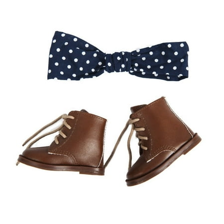 A Girl for All Time - Clementine's Work Boots and Headscarf for 16 inch doll