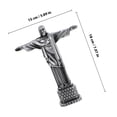 thumbnail image 2 of UPOUART 1Set Desktop Alloy Jesus Statue Craft Statue for Families 11.8x5.9x2.2in, 2 of 8