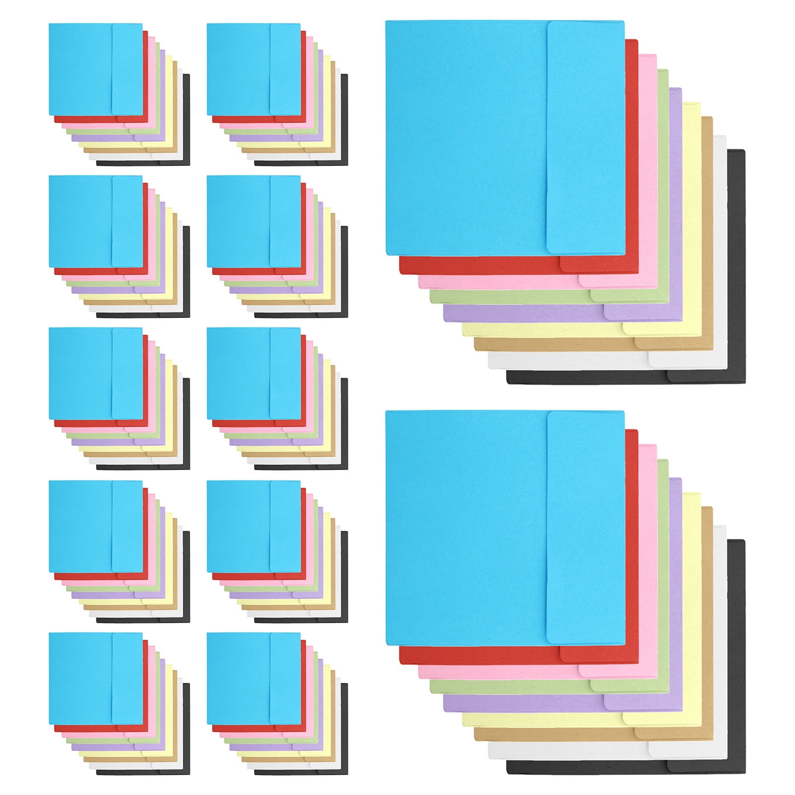LITINKIMI 100Pcs Paper Envelopes for Party Invitations Greeting Cards and Cash Storage