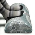 thumbnail image 3 of Grey Foot Rest, Tile Art Mandala with Oriental Touch of the Eastern Style Motif Illustration, Non-Slip Backing Adjustable Ergonomic Memory Foam Leg Support for Office, Blue, by Ambesonne, 3 of 5