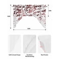 thumbnail image 5 of Leaves Swag Valances for Windows, Small Curtains Drapes, Pink Brown Summer Botanical Kitchen Window Curtains Over Sink Rod Pocket Window Treatment Valance for Bedroom/Bathroom 56"x36", 5 of 5