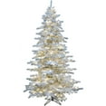 thumbnail image 3 of Christmas Time 6.5-Ft Silverado Pine White Flocked Slim Christmas Tree with EZ Connect Clear Smart Lights | Realistic Foliage | Stand Included | Foldable for Storage | Xmas Decor | CT-SV065-SLFL, 3 of 11