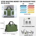 thumbnail image 4 of Bolsa de viaje Kono 20L para cabina verde 40x25x20 cm, 4 of 9