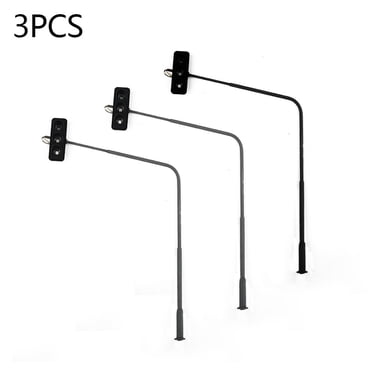 Mosiee 3 Pcs Lampe de Signalisation Modèle Train Led 3 Lumières 1:87 Accessoires de Table de Sable de Bâtiment Décoration de Jardin