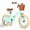 Mint Green, variant on Vollsch 12 Inch Kids Retro Vintage Style Bike for Age 7-15 Years Old Little Girls Toddlers Bicycles with Basket Training Wheels and Bell Pink