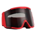 thumbnail image 3 of Skiing Protection Goggles, Anti Fog Air  System Adjustable Belt Ultra Wide View Field Ski Goggles  For Snowboarding Black Frame Grey Lens,Black Frame Silver Lens,Black Frame Red, 3 of 8
