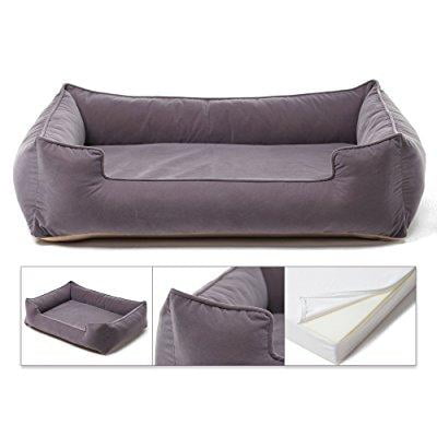 petsbao premium dog bed with 4 solid memory foam ...