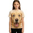 thumbnail image 6 of TGPMGRZ Cartoon T Shirt for Kids Back to School Short Sleeve Funny 3D Animal Tops Halloween Party #A07 Khaki 5-6 Years, 6 of 6