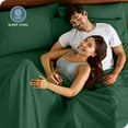 thumbnail image 4 of Bare Home Pillowcase Set - Premium 1800 Collection - Double Brushed - Ultra Soft - Standard Size, Forest Green, 2 Count, 4 of 8
