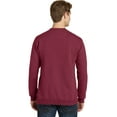 thumbnail image 2 of Port & Company Pigment Dyed Crewneck Sweatshirt-3XL (Merlot), 2 of 6