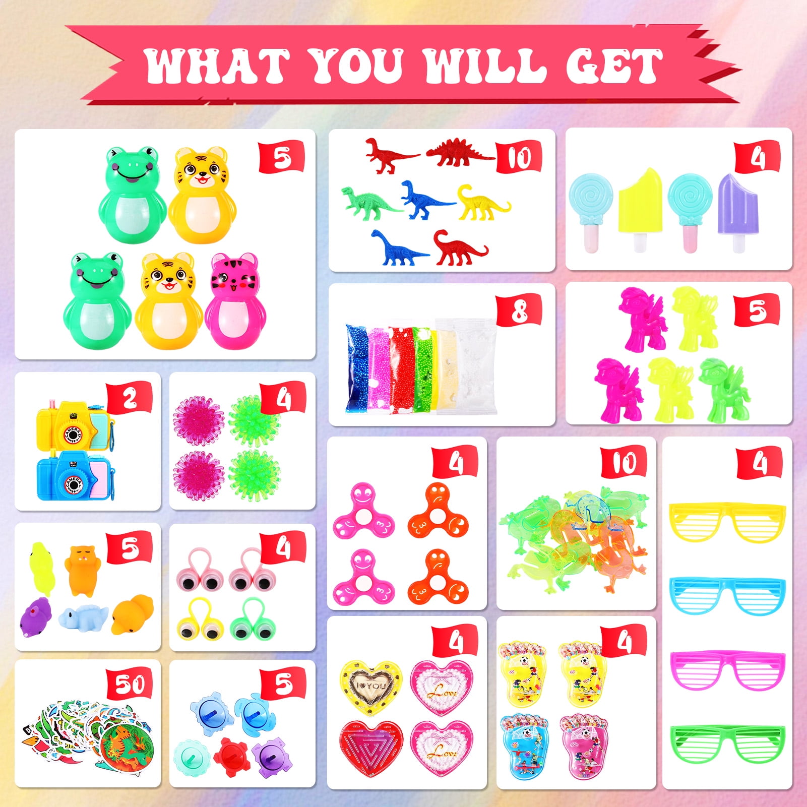 sixwipe 810 Pcs Party Favors for Kids, Fidget Pack Goodie Bags Bulk Toys Treasure Box for Boys Girls, Birthday Party Stocking Stuffers, Pinata Filler Stuffers Toys for Classroom Carnival Prizes Gifts