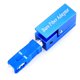 thumbnail image 1 of 1 conector de fibra óptica tipo SC/FC/ST, adaptador cuadrado（azul）, 1 of 5