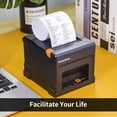thumbnail image 2 of NetumScan USB POS Receipt Printer, 80mm Thermal Receipt Printer with Auto Cutter Cash Drawer, 300mm/s, USB Interface, Support Windows/Mac/Linux, Restaurant Kitchen P, 2 of 7