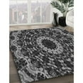 thumbnail image 2 of Ahgly Company Indoor Square Patterned Charcoal Black Area Rugs, 4' Square, 2 of 6